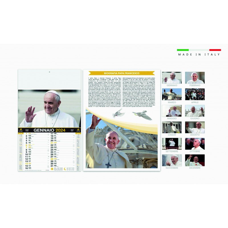 Calendario Papa Francesco