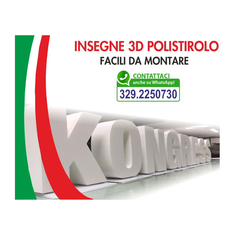 Insegne 3D in Polistirolo