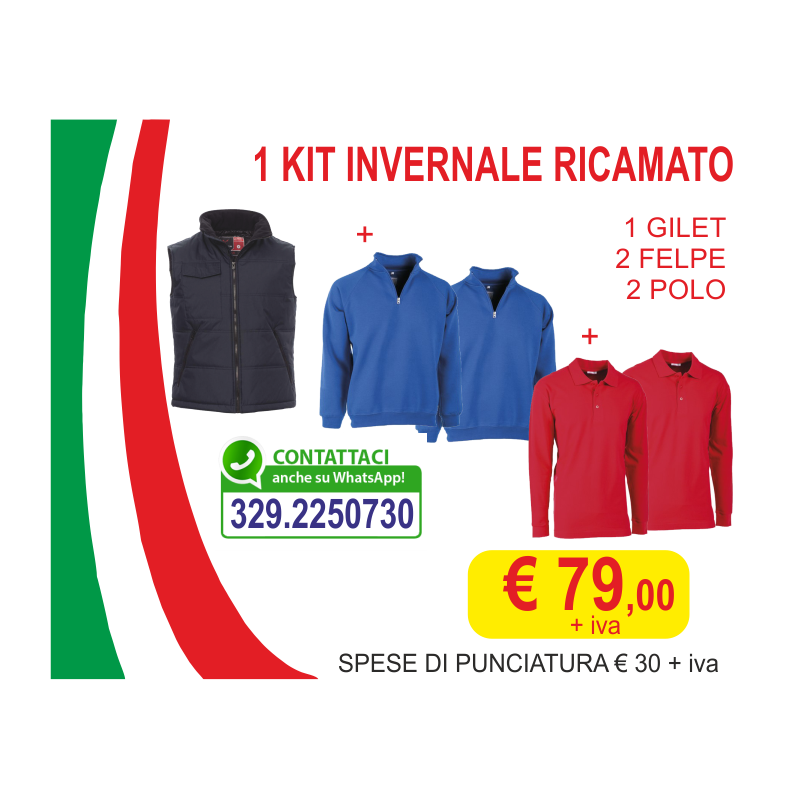 1 Kit Invernale Ricamato